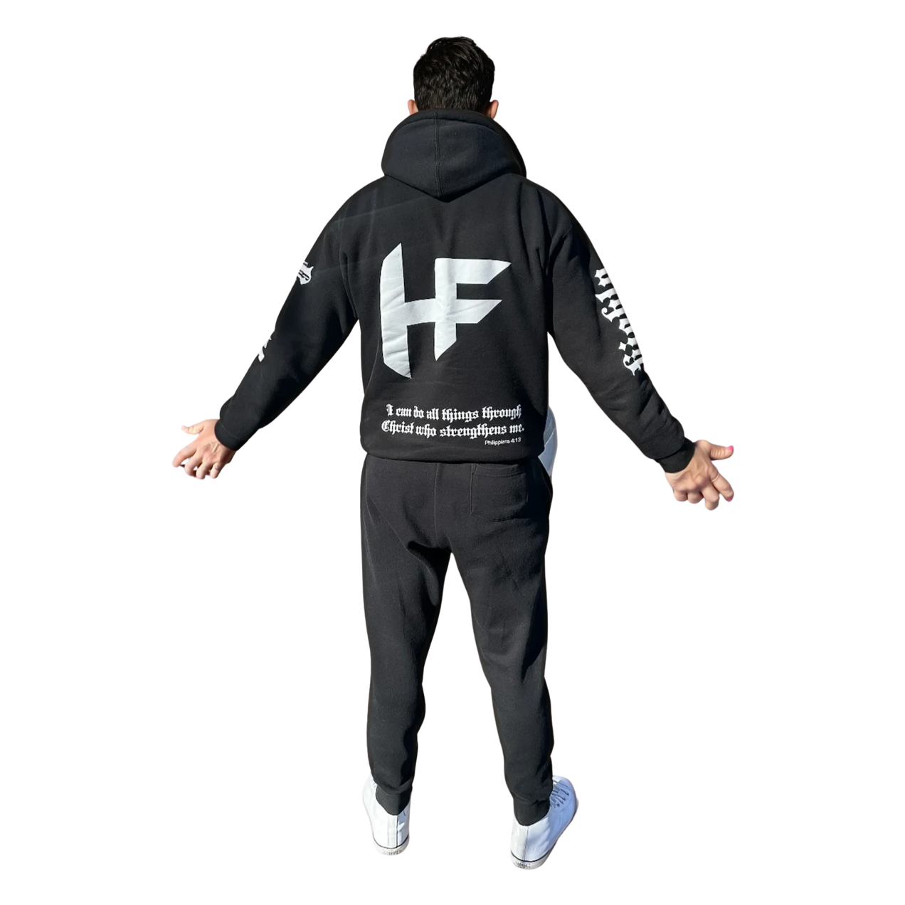 Highly Favored Mens Black tracksuit
